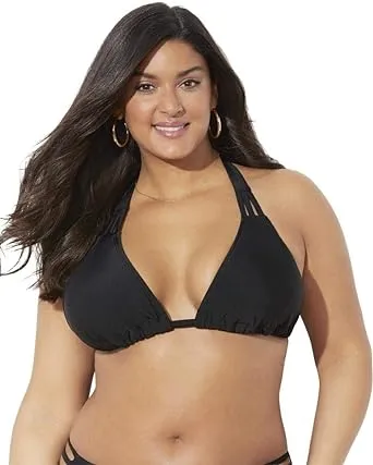 Swimsuits For All Women's Plus Size Beach Babe Triangle Bikini Top