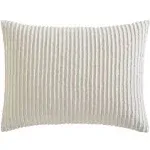 Beatrice Home Fashions Channel Chenille, Standard Sham, Ivory