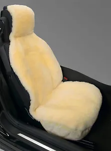 Eurow Genuine Australian Sheepskin Sideless Seat Cover - Champagne