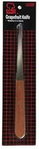 Chef Craft Select Stainless Steel Grapefruit Knife, 3.75 inch Blade 7.5 inches in Length, Wood Handled