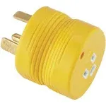 Camco 55233 30 AMP Male / 15 AMP Female Electrical PowerGrip Adapter