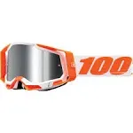 100% Racecraft 2 Goggles - Orange / Mirror Silver Flash Lens