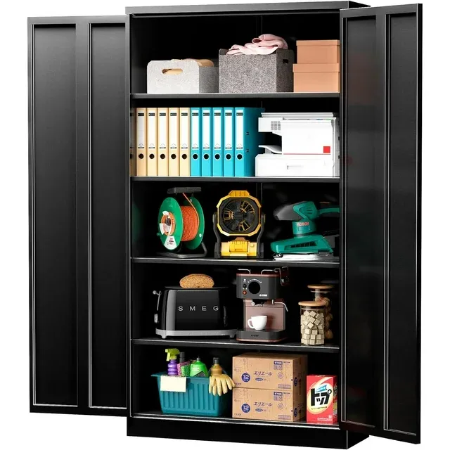 71 inch Tall Metal Locker Garage Storage Cabinet