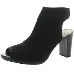 LifeStride Womens Alita Block Heel Open Toe Ankle Boots