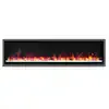 Kennedy II Commercial Series Smart Electric Fireplace, 60IN, Grey Frame