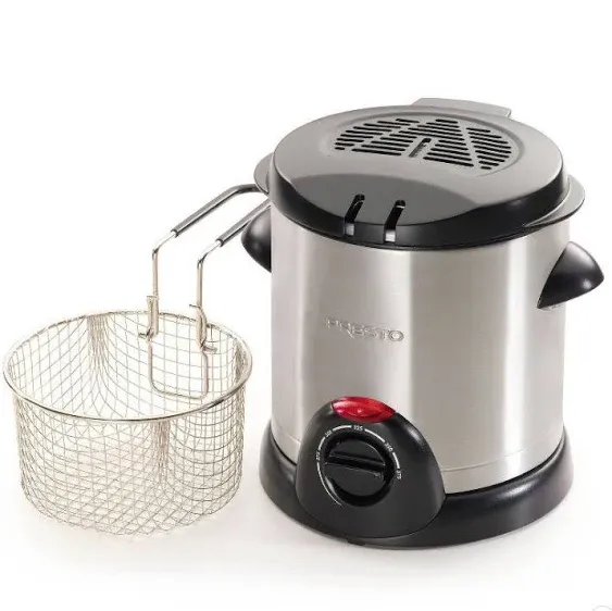 Presto 05470 Stainless Steel Electric Deep Fryer Silver