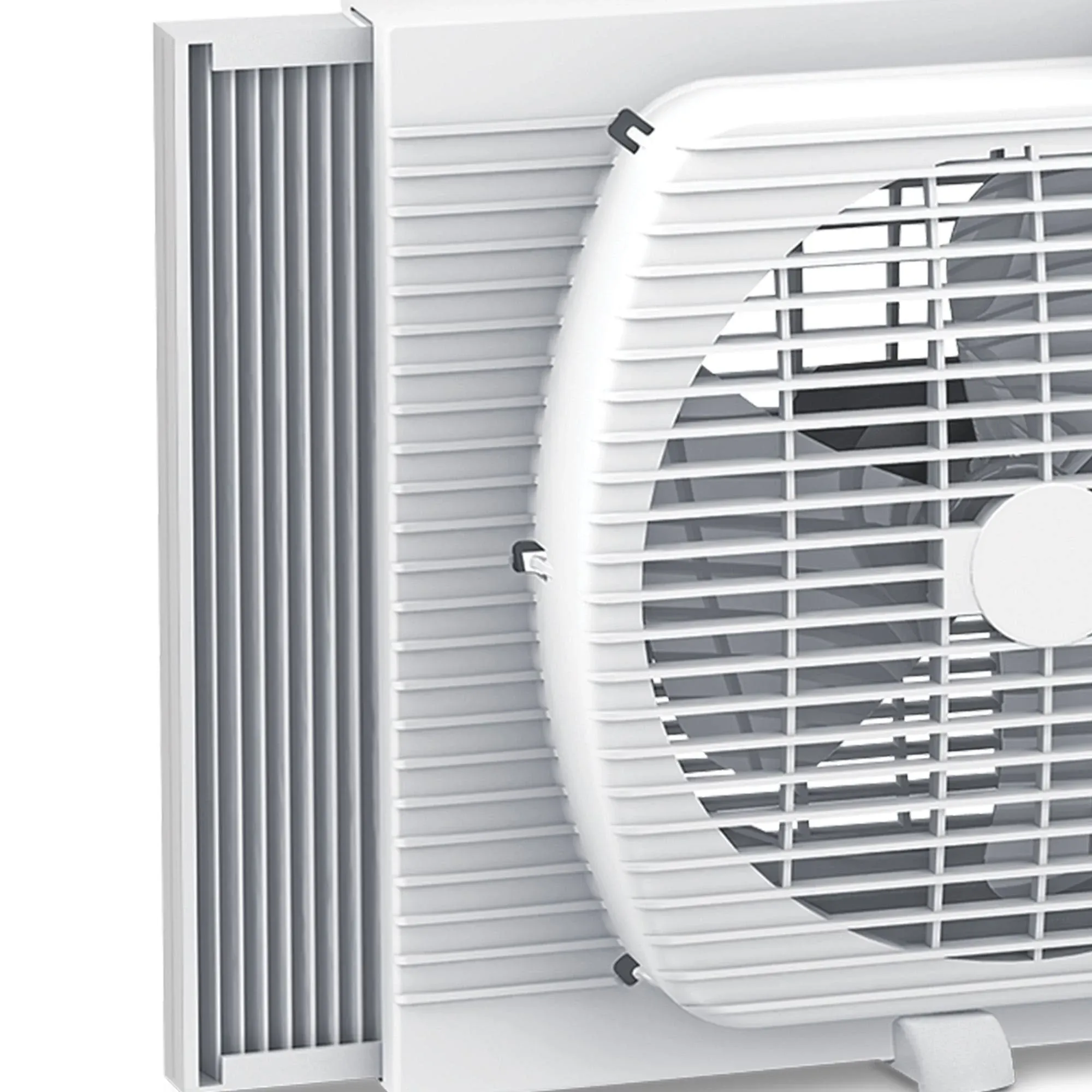 Cool-Living 9-Inch 2-Speed Portable Twin Window Fan with Carry Handle