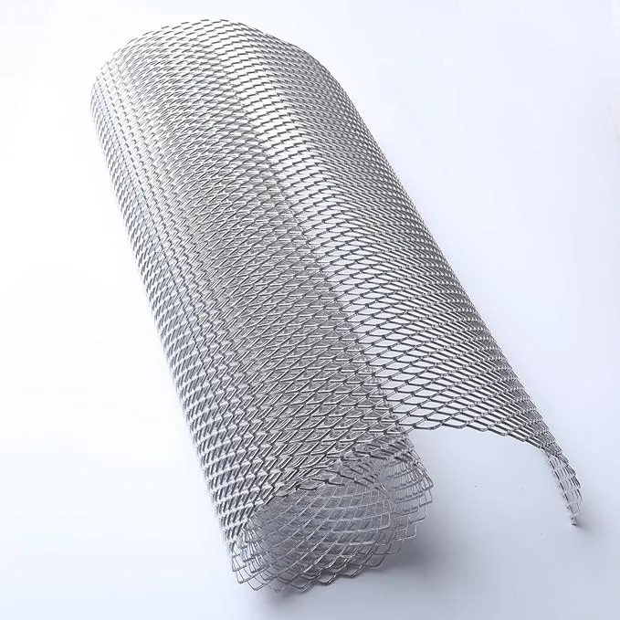 40" x 13" Universal Metal Mesh: Aluminum Alloy Car Grill Mesh for Front Grille Insert Bumper, 6 x 12mm Rhombic Hole(Silver)