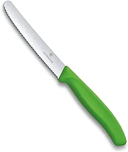 Victorinox Swiss Classic 4 1/2" Serrated Knife Green