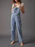 Free People Ziggy Denim Overalls - M / Powder Blue