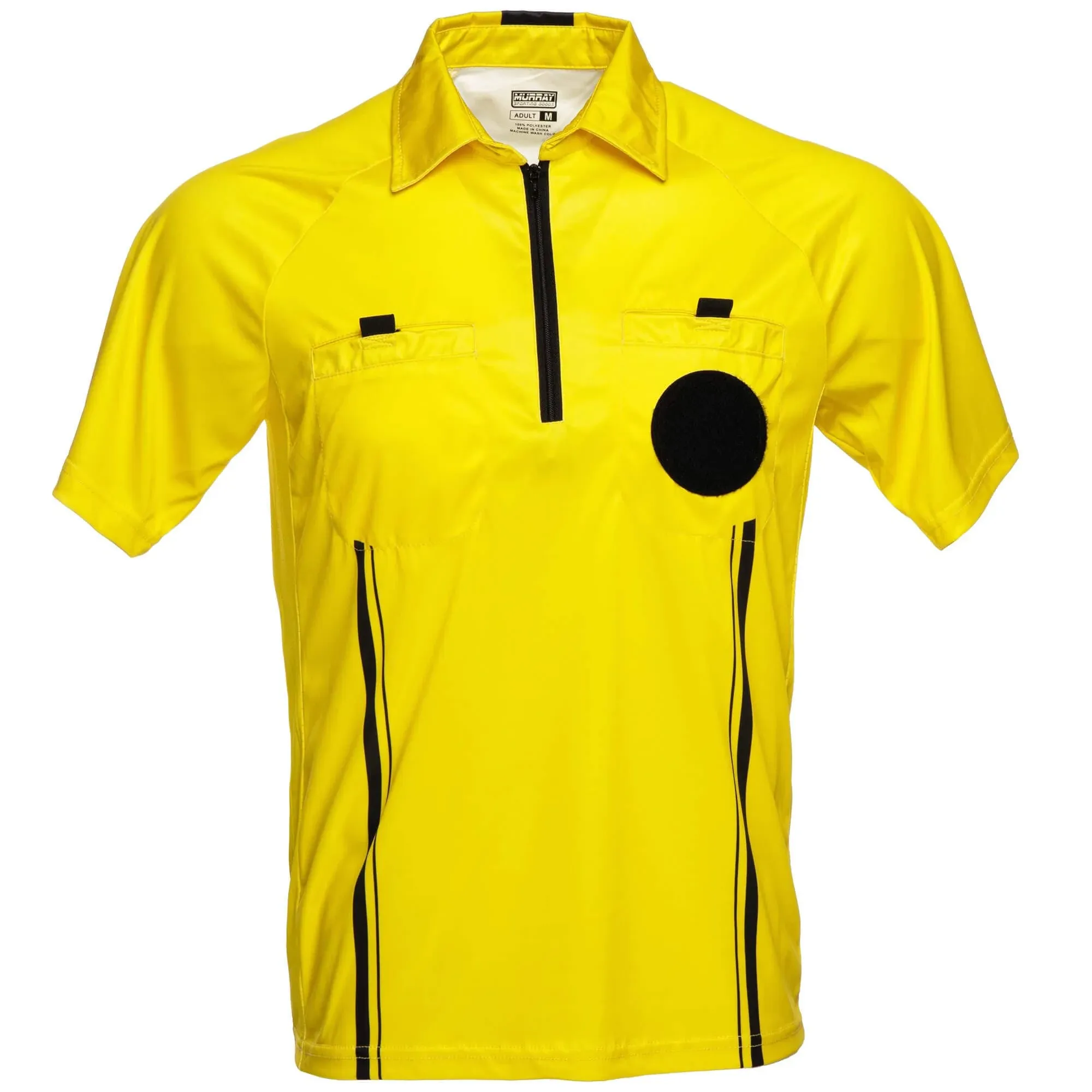 Murray Sporting Goods Soccer Referee Jersey | Men’s Official Pro Soccer Referee Shirt - Short Sleeve - Yellow, Red or Black