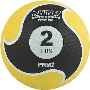 Champion Sports 2 lbs Rhino Elite Medicine Ball, Yellow