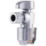 Stop Valve, 1/2 x 3/8 in Connection, Compression, 200 psi Pressure, Brass Body C