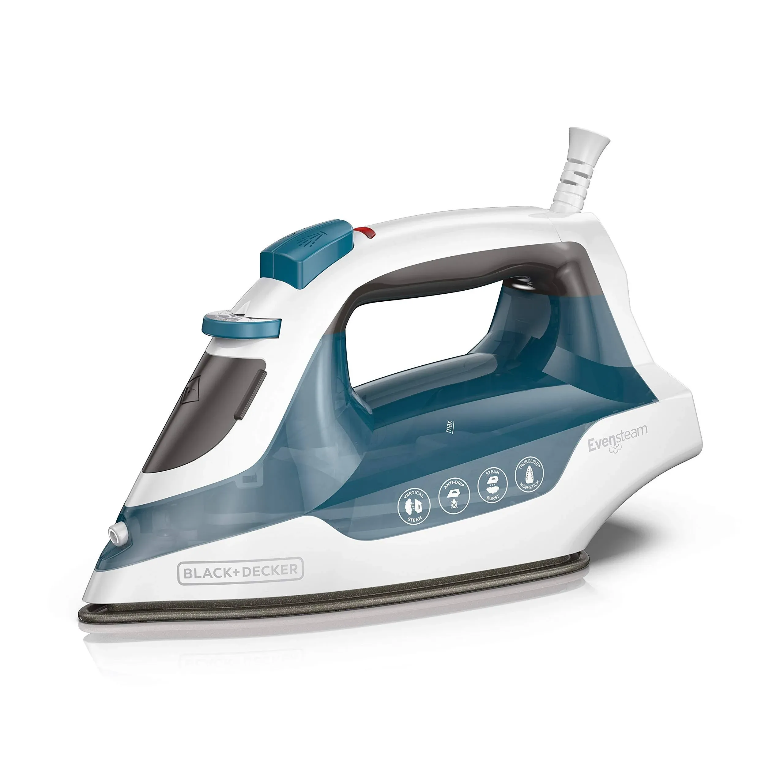 BLACK+DECKER Easy Steam Compact Iron, with Non Stick Soleplate