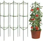 Mersunt 3 Packs Tomato Cages Plant Cages Deformable Up to 48inch Garden Tomato Stakes Vegetable Trellis, Plant Supports Tomato Trellis for Vertical