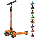 Kick Scooter B03, Lean &#039;N Glide 3-Wheeled Push Scooter with Extra Wide PU Lig...