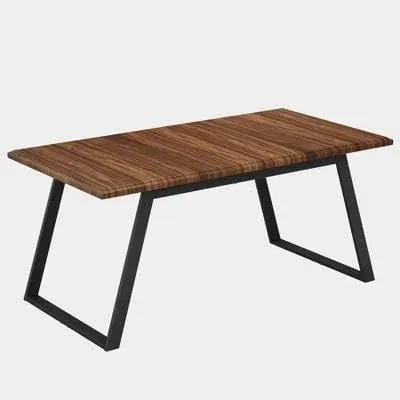 Tribesigns 63&#034; Dining Room Table for 6, Large Rectangle Dinner Kitchen Table