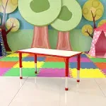 Flash Furniture  Activity Table - YU-YCY-060-REC<wbr/>T-TBL-RED-GG