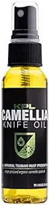 Knife Pivot Lube - Camellia Knife Oil for Blades, Natural Camellia Seed Oil for Carbon Steel Knives, Pure Tsubaki Oil, Knife Honing Oil for Cleaning, Knife Oil for Blade Care 60ml Spray Bottle