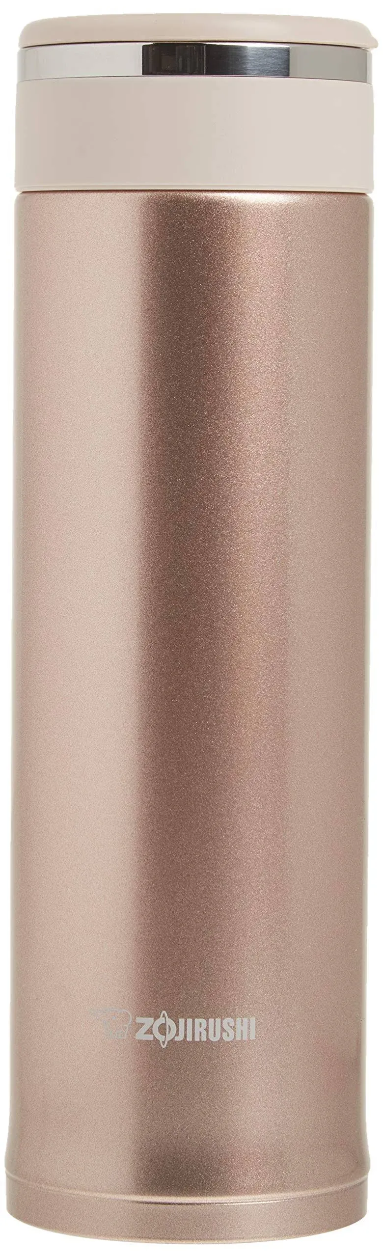 Zojirushi SM-JTE46PX S/S Travel Mug with Tea Leaf Filter Pink Champagne