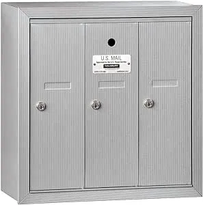 Salsbury Industries 3503ASU Surface Mounted 3 Doors and USPS Access Vertical Mailbox