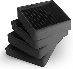 CasterMaster Non Slip Furniture Pads Black 2x2 / 4-Pack