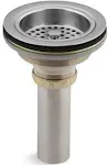 Kohler 8801-G Duostrainer Sink Drain and Strainer with Tailpiece - Brushed Chrome