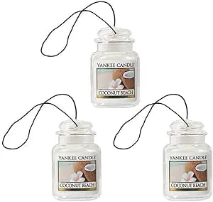 Yankee Candles 3 Pack of Coconut Beach Car Jar Ultimate