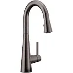 Moen 7664BLS Sleek Black Stainless One-Handle Pulldown Bar Faucet