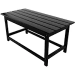 WestinTrends Outdoor Patio Classic Adirondack Coffee Table - Black