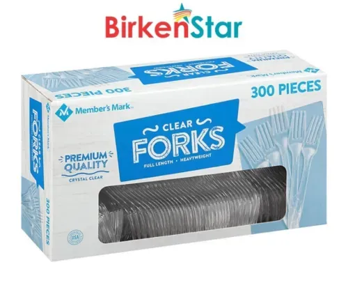 Member's Mark Heavyweight Clear Plastic Forks