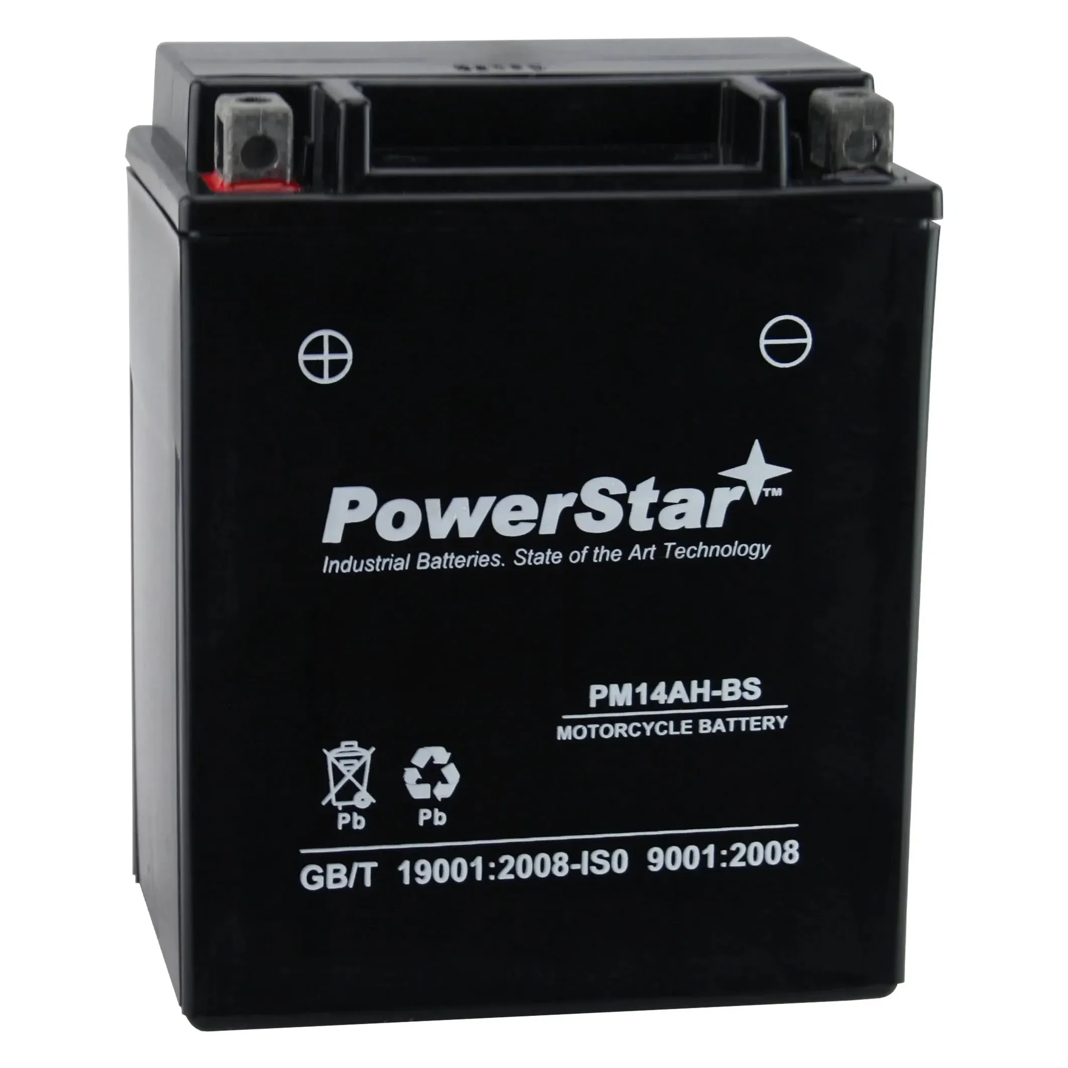 YTX14AH-BS Sealed SMF Powersport Battery for Polaris 500 Sportsman HO 1996-2012