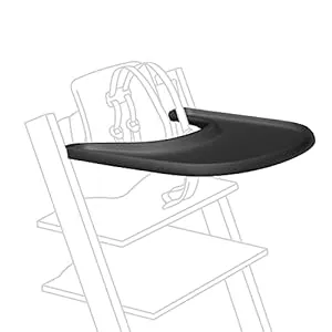 Stokke Tray, Black - Designed Exclusively for Tripp Trapp Chair + Tripp Trapp Baby Set - Convenient to Use and Clean - Made with BPA-Free Plastic - Suitable for Toddlers 6-36 Months