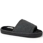 Dearfoams Women's Demi Rib Knit Slide - Black - Size Medium