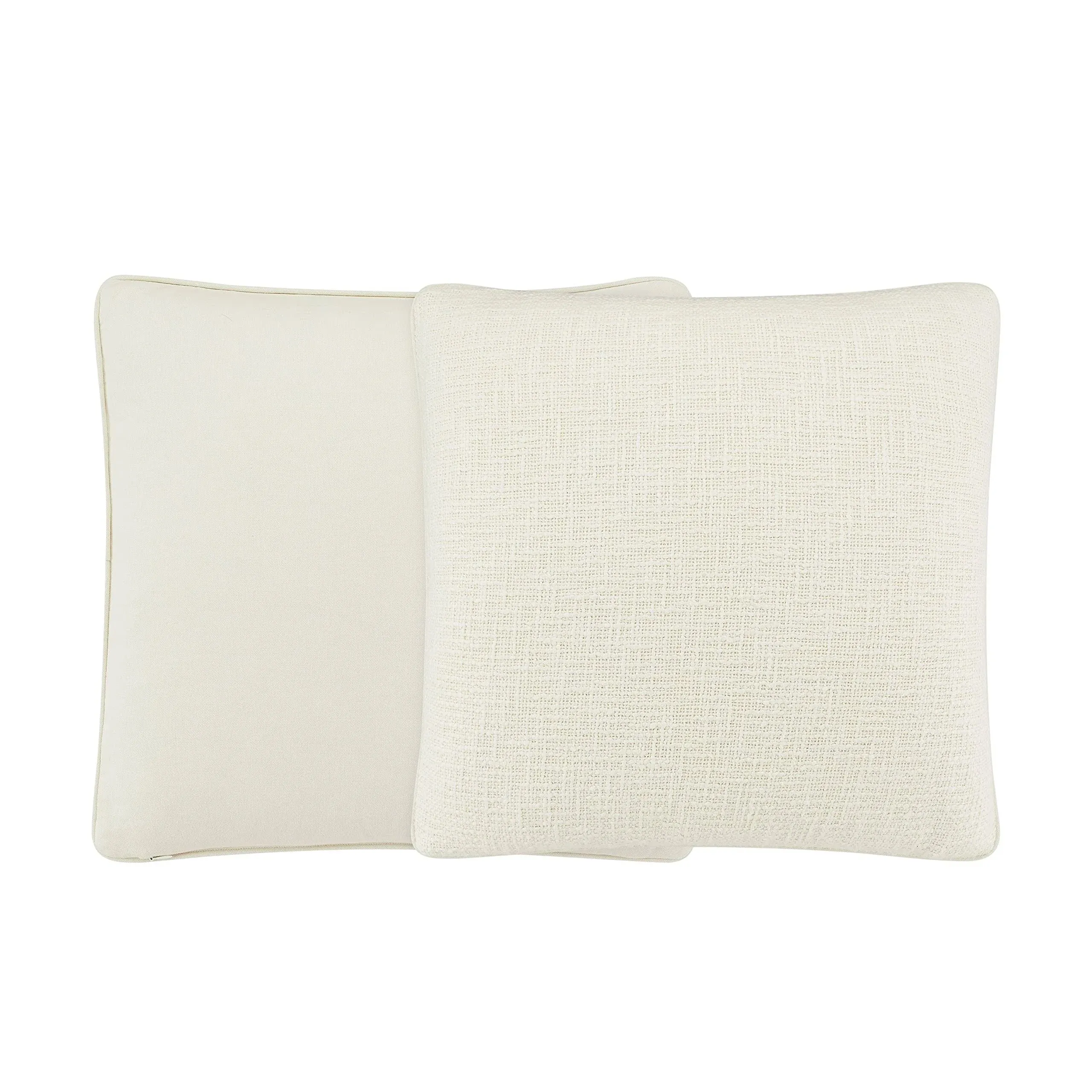 Waverly Textured Throw Pillow, White, 18x18