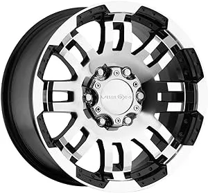 Vision Warrior 375 Wheel 16x8 6x139.7 Gloss Black Machined Face 0mm