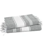 LANE LINEN 100 Cotton Beach Towel with Beach Bag 2 Piece Beach Towels Oversized 39x71 Pool Towel Absorbent Extra Large