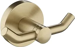 Kraus Elie Bathroom Robe and Towel Double Hook - Brushed Gold