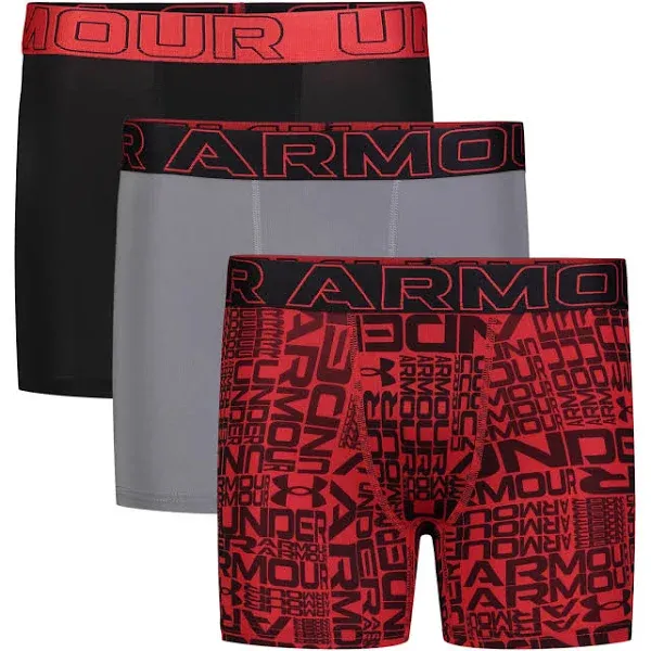 Boys' UA Performance Tech™ Printed 4" Boxerjock®