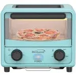 Brentwood 183 Cu in 500W Stainless Steel Mini Toaster Oven, White