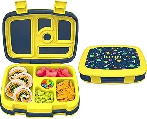 Bentgo Kids Lunch Box, 2"H x 6-1/2"W x 8-1/2"D, Space