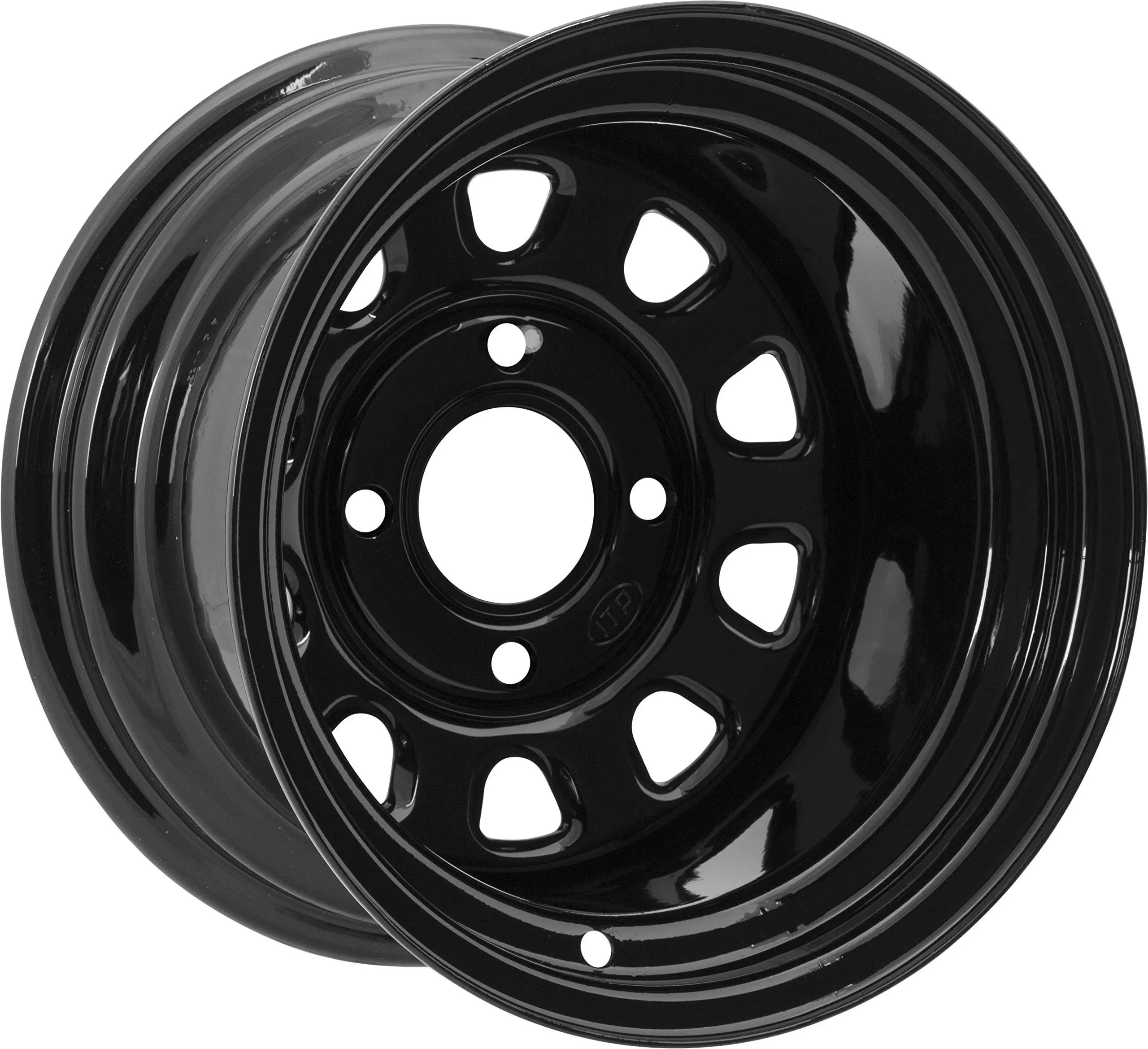 ITP Delta Tires Steel Wheel 14X7 4/110 5+2 Black, (D14F511)