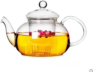 HongLianMeng 400ml Glass Teapot,Glass Teapot Stovetop Safe,Stovetop Safe Tea ...