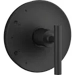 Kohler K-TS14423-4-BL Matte Black Purist Rite-Temp Valve Trim with Lever Handle