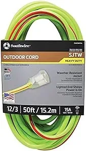 50 Ft Extension Cord Green/Red