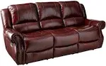 Cambridge Telluride 100% Leather Double Reclining Sofa