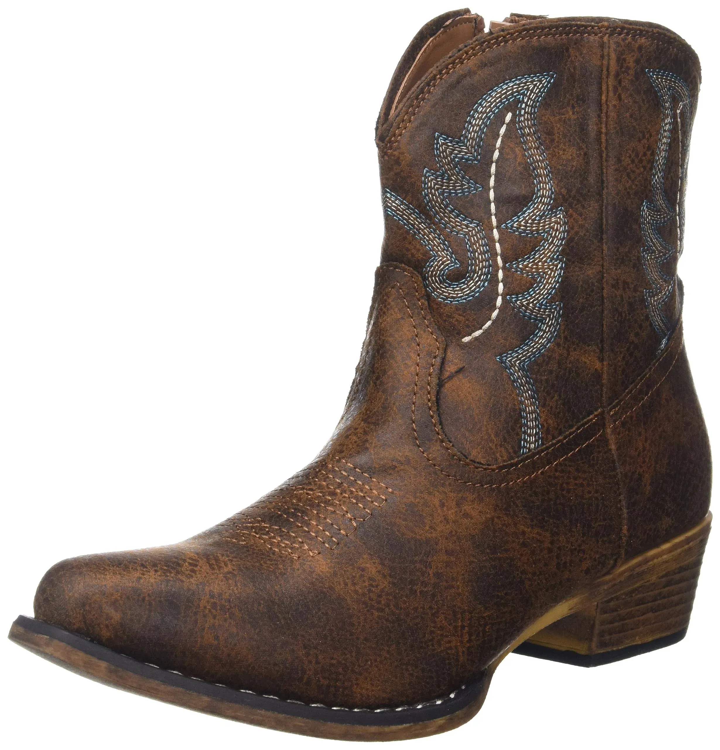 Roper Shay (Cognac Faux Leather) Cowboy Boots