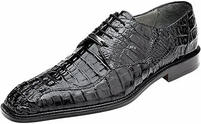 Belvedere Chapo Black Genuine Crocodile Men&#039;s Oxfords