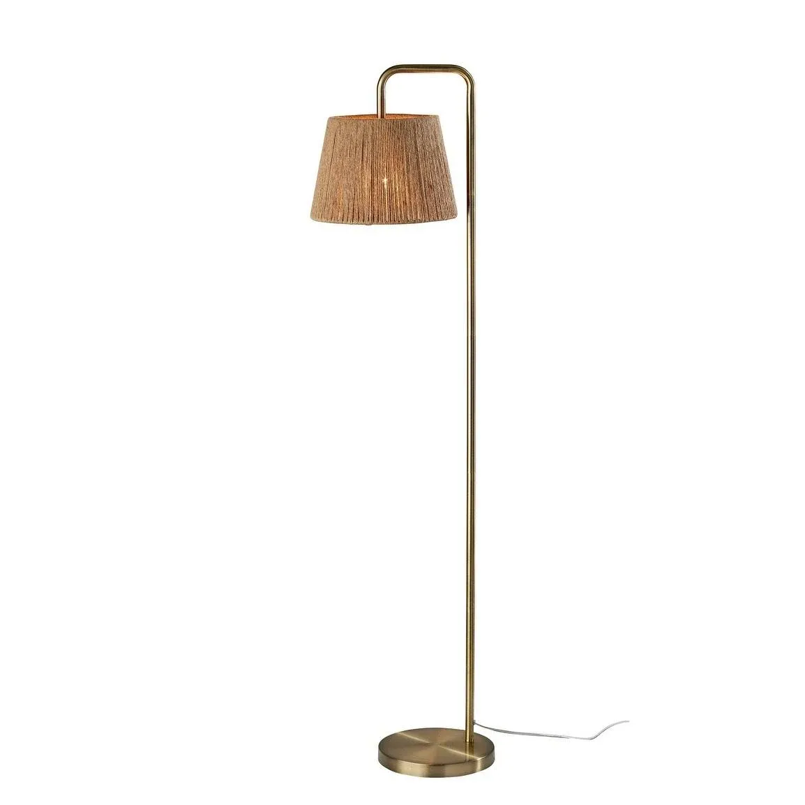 Simplee Adesso Tahoma Floor Lamp- Antique Brass