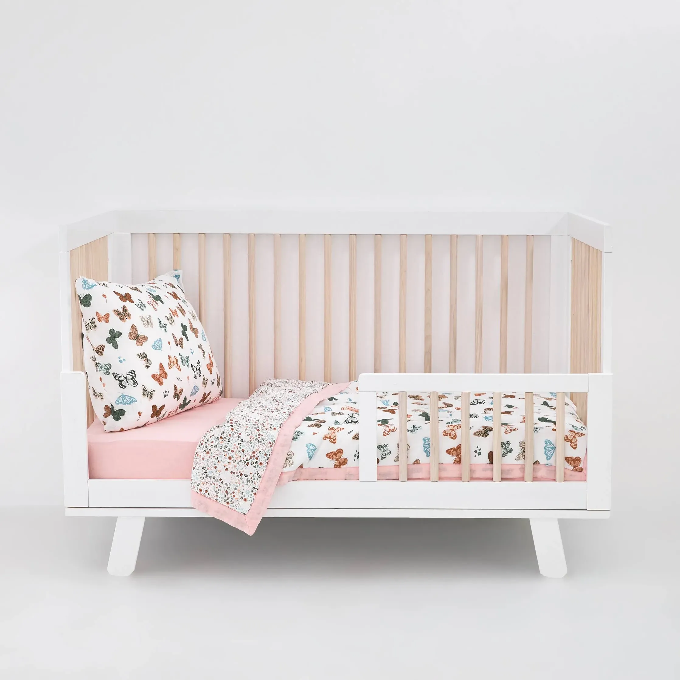 Little Unicorn Cotton Muslin Toddler Bedding Set - Butterflies